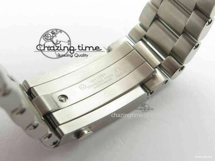 0423 Sophisticated Planet Ocean Master Chronometer Chrono SS OM 1:1 Best Edition Orange On SS Bracelet A 8156